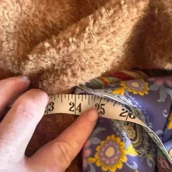 Eileen Fisher size large Carmel brown short wool & alpaca teddy bear jacket. - Picture 11 of 11